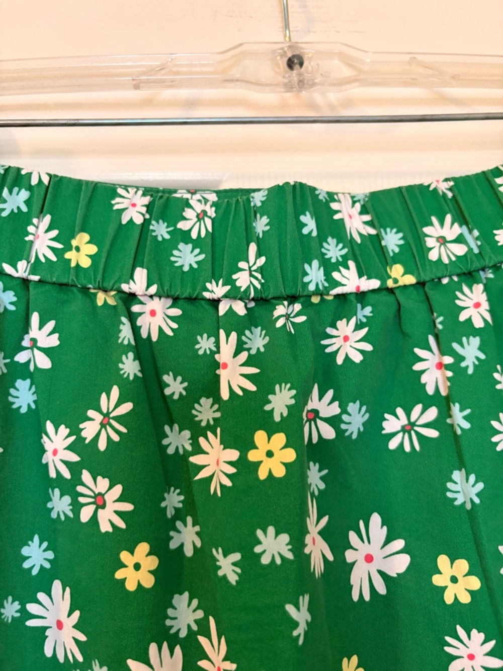 Nordstrom 1901 Green Floral Daisy-Print Skirt - Picture 4 of 7